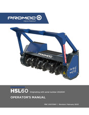 Promac HSL60 Operator's Manual