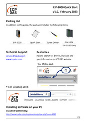 ICP DAS USA EIP-2000 Series Quick Start Manual