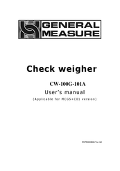 General Measure CW-100G-101A User Manual