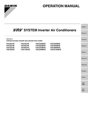 Daikin FXCQ125MVE Operation Manual