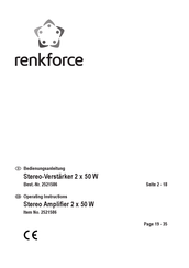 Renkforce 2521586 Operating Instructions Manual