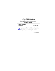 Wood-Mizer LT28 G25 Safety, Operation, Maintenance & Parts Manual