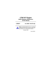 Wood-mizer LT28 D17 Safety, Operation, Maintenance & Parts Manual