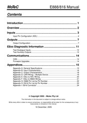 Motec E888 Manual