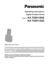 Panasonic KX-TGB110NZ Operating Instructions Manual