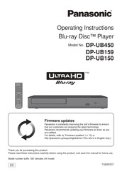 Panasonic DP-UB150GN-K Operating Instructions Manual