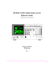 HP HP 8924C Reference Manual