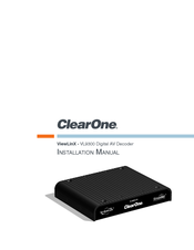 ClearOne ViewLinX VL9300-CS Installation Manual