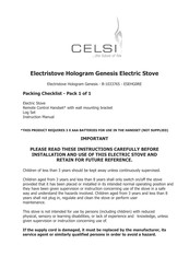 Celsi ESEHG0RE Instructions Manual