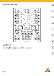 Behringer ABACUS Manuals | ManualsLib