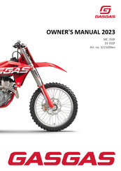 GAS GAS MC 350F 2023 Owner's Manual