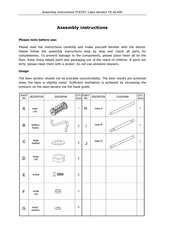 FUXTEC FX-RL400 Assembly Instructions