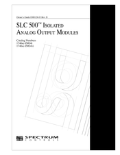Spectrum Controls SLC 500 1746sc-INO4vi Owner's Manual