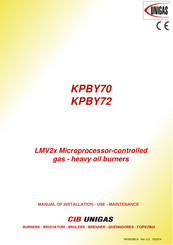 Unigas KPBY70 Manual Of Installation - Use - Maintenance