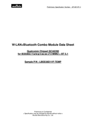 Murata LBEE58D1VF-TEMP Instruction Manual