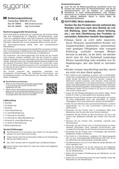 Sygonix 1397543 Operating Instructions Manual