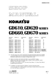 Komatsu GD613R-1 Shop Manual