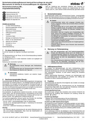 elobau ZMR1120V Translation Of The Original Operating Instructions
