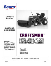 Sears CRAFTSMAN C 151 61680 3 Owner's Manual
