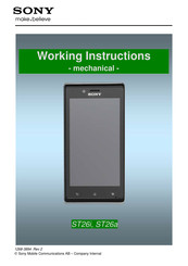 Sony ST26i Working Instructions