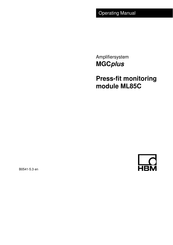 HBM MGCplus ML85C Operating Manual