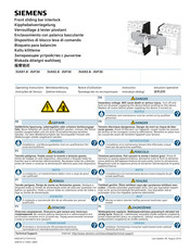 Siemens Sentron 3VA91 8-0VF30 Series Operating Instructions Manual