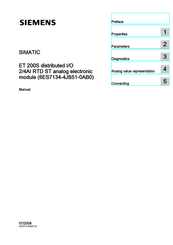 Siemens 6ES7134-4JB51-0AB0 Manual