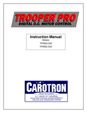 Carotron Trooper Pro Instruction Manual