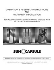 SUN CAPSULE 250-MAX Operation & Assembly Instructions