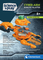 Clementoni Science & Play Cyber-Arm Robotic Blaster Assembly Instructions Manual