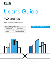 ZYXEL WX5600-T0 Dual-Band Wireless AX6000 Gigabit Extender User Guide