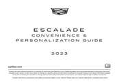 Cadillac ESCALADE 2023 Use & Care Manual