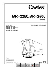 Castex 608193 Operator And Parts Manual