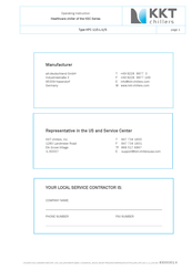 KKT chillers KPC 115-L-U Opearting Instructions