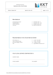 KKT chillers SC 218-LS Operating	 Instruction