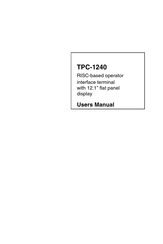 Advantech TPC-1240 User Manual