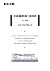 Hakko Electronics FG101B-03 Instruction Manual