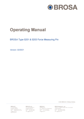 BROSA 0203 Operating Manual