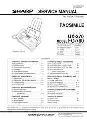 Sharp UX-370SE Service Manual