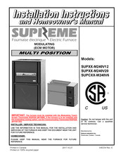 SUPREME SUPCXX-M240V6 Installation Instructions Manual