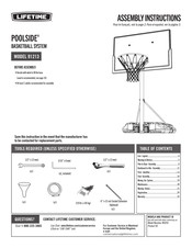 Lifetime POOLSIDE 91213 Assembly Instructions Manual