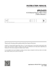 Amperes Electronics iPX5455 Instruction Manual