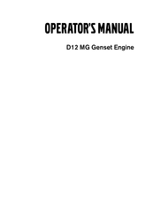 Volvo Penta D12 MG Operator's Manual