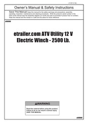 etrailer e98988 Owner's Manual & Safety Instructions