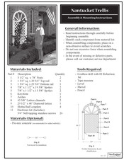 New England Arbors Nantucket Trellis Assembly/Mounting Instructions