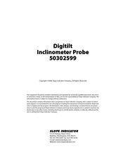 SLOPE INDICATOR 50302599 Manual