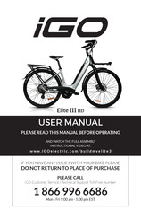 Igo Elite III hd User Manual