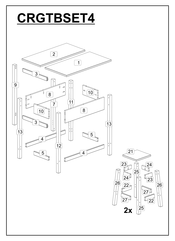 ManoMano CRGTBSET4 Assembly Instructions Manual