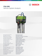 Bosch FSA 500 Instructions Manual