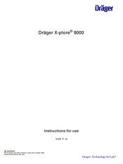 Dräger X-plore 8000 Instructions For Use Manual